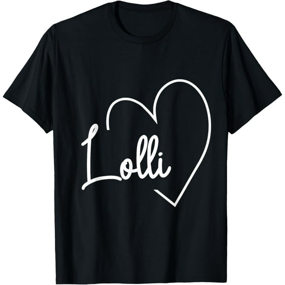 Lolli Heart For Women Grandma Christmas Mother'S Day T-Shirt