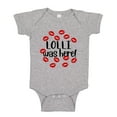 thumbnail image 1 of Lolli Was Here Baby Bodysuit One Piece NB Athletic Heather, 1 of 3