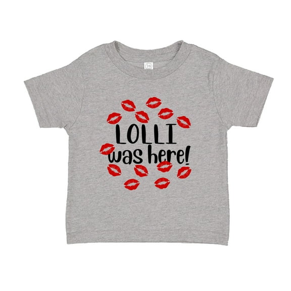 Lolli Was Here Toddler T-Shirt 2T Athletic Heather