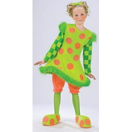 Funny Fashion Spanky Stripes Clown Girl's Halloween Fancy
