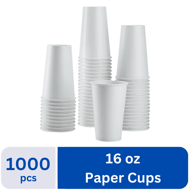 Karat 10oz Premium Paper Hot Cups, Double Poly Lined, Leak-Proof, White ...