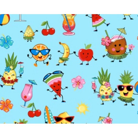 Lollie Snacks Happy Hour Cotton Fabric