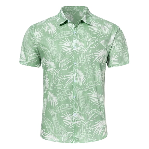 Lollipie Hawaiian Shirt for Men Short Sleeve Button Down Shirt Men Casual Summer Tropical Beach Aloha Shirts for Men Hawaii Party