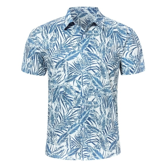 Lollipie Hawaiian Shirt for Men Short Sleeve Button Down Shirt Men Casual Summer Tropical Beach Aloha Shirts for Men Hawaii Party