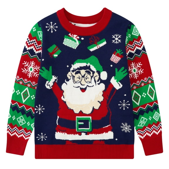 Lollipie Kids Christmas Sweater for Toddler Boys Girls Holiday Knitted Pullover