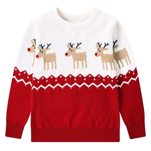 Lollipie Kids Christmas Sweater for Toddler Girls Boys Holiday Pullover Sweatshirts Top