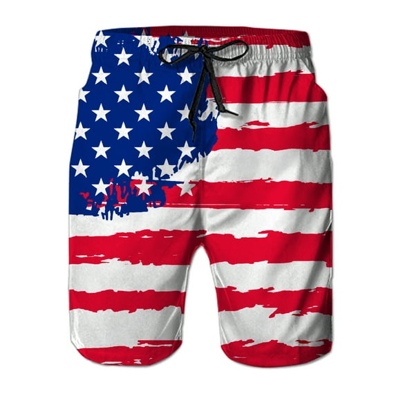 Lollipie Men Swim Trunks Drawstring Elastic Waist Quick Dry Beach Shorts with Mesh Lining Swimwear Bathing Suits