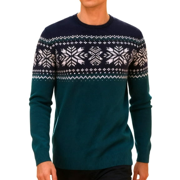 Lollipie Mens Sweater Knit Pullover Crewneck Warm Long Sleeve Casual Sweater for Men Winter