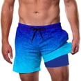 thumbnail image 1 of Aideaone Mens Swim Trunks with Compression Liner 5.5" Inseam Quick Dry Bathing Suit Lightweight Swimming Shorts Bathing Trunks Swimwear Board Shorts, 1 of 8