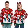 thumbnail image 1 of Aideaone Ugly Christmas Light up Sweater for Women/Men with Multi-Colored Led Flashing Lights Knitted Sweater, 1 of 8
