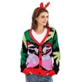 thumbnail image 1 of Lollipie Women Ugly Christmas Cardigan Sweater Long Sleeve Button Down Cozy V Neck Sweater Soft Knitwear, 1 of 8