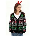 thumbnail image 1 of Lollipie Women Ugly Christmas Cardigan Sweater Long Sleeve Button Down Cozy V Neck Sweater Soft Knitwear, 1 of 8