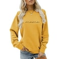 thumbnail image 1 of Lollipie Womens Crewneck Sweatshirt Mama Letter Print Long Sleeve Loose Fashion Pullover Top, 1 of 3