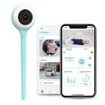 thumbnail image 1 of Lollipop Baby Monitor (Turquoise) - with Contactless Breathing Monitoring (No Extra Sensor Required, Subscription Service), Sleep Tracking and True Crying Detection, Smart AI WiFi Baby Camera, 1 of 6