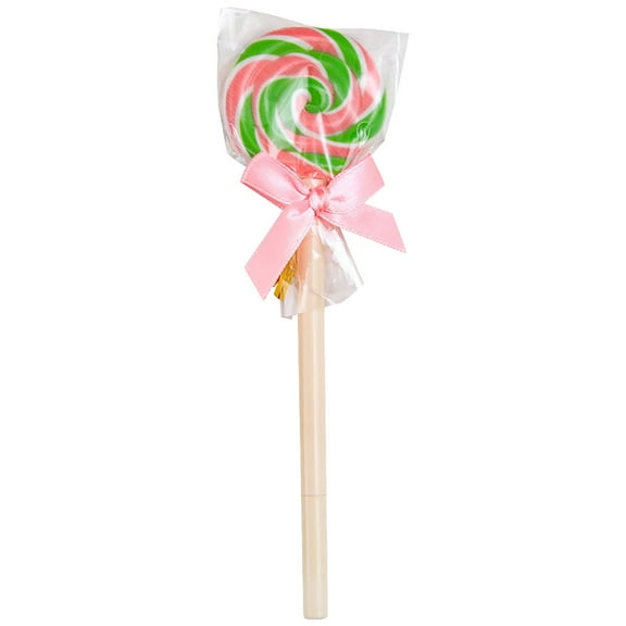 Lollipop Ballpoint Pen (Candy Design Pen, Novelty Writing Tool), Food-Grade Lollipop Design Discourages Chewing While Studying, Featuring Quick-Dry Archival Ink For Lecture Notes, By Meiiso