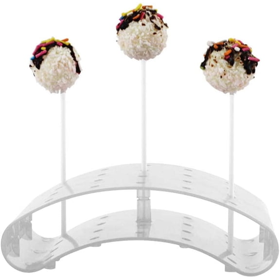 Lollipop Holder For Up To 20 Cakepop, Transparent Display Decoration Server Base Shelf