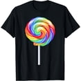 thumbnail image 1 of Lollipop Rainbow Sucker Candy Costume Halloween T-Shirt, 1 of 2