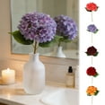 thumbnail image 1 of Lollipop-Shaped Artificial Hydrangea Bouquet - Realistic Fake Flower Decor for Weddings, Hotel Auditoriums & Event Landscaping, No-Water Floral Arrangement for Festive Home Ornament, 7*18in, Hot Red, 1 of 7