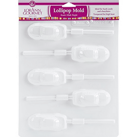 Lollipop Sheet Mold-Race Car 5 Cavity (Pack of 2)