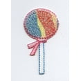 thumbnail image 1 of Lollipop - Sparkle/Shimmery - Candy/Food/Dessert - Iron on Applique/Embroidered Patch, 1 of 2