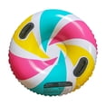 thumbnail image 1 of Lollipop Style Inflatable Snow Tube - 42-Inch Diameter Reinforced Seams Easy Inflate Deflate - For S Family Winter Outdoor Snow Play, 1 of 3