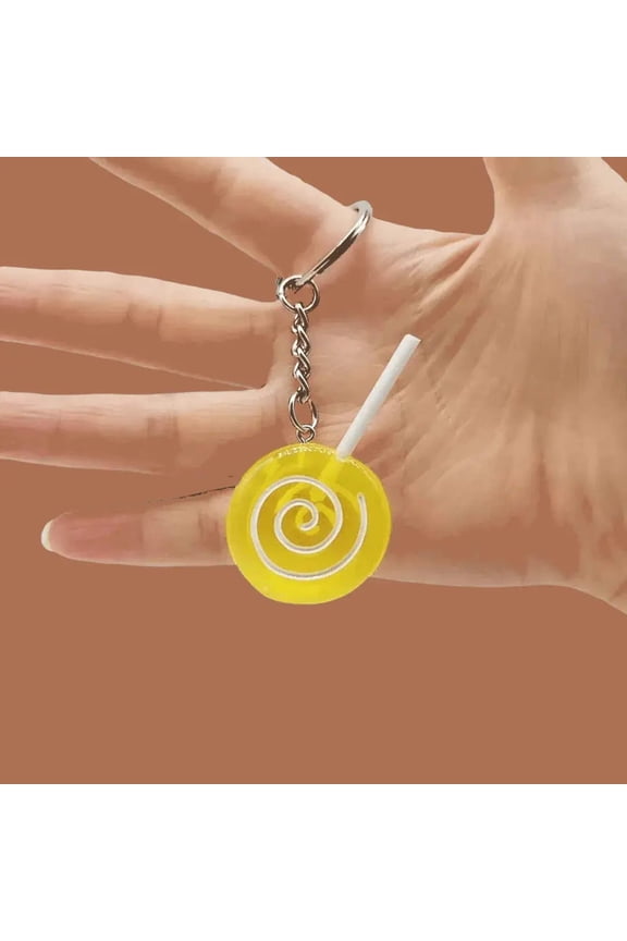 Lollipop Sucker Candy Keychain Charm