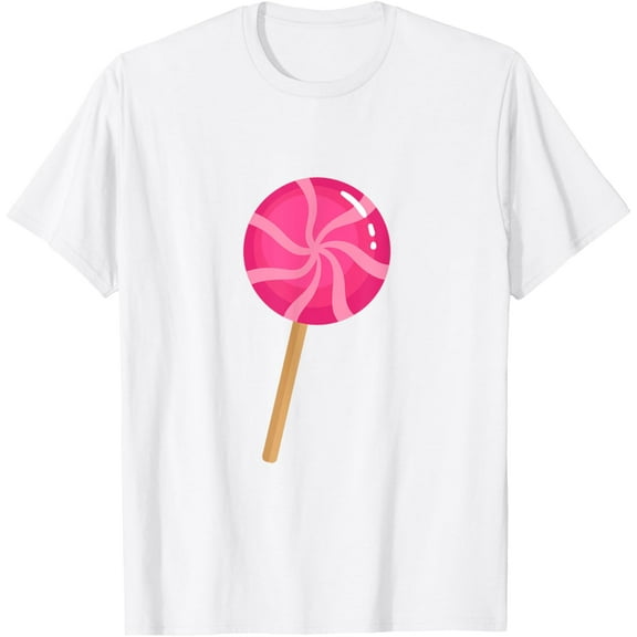 Lollipop T-Shirt Lollipop Gift ApparelMen and women, White T-shirt, size: Extra large