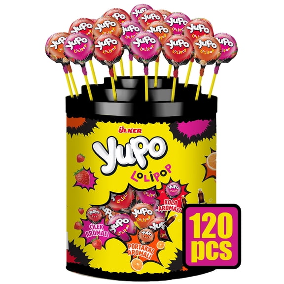 Lollipops Bulk 120 Count, Assorted Fruit Suckers, Individually Wrapped Hard Candy, Candy Variety Pack Tub