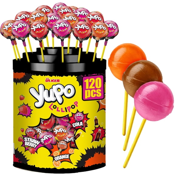 Ceres Gourmet Lollipops Assorted Fruit Individually Wrapped Hard Candy 120 Count 46.4 oz