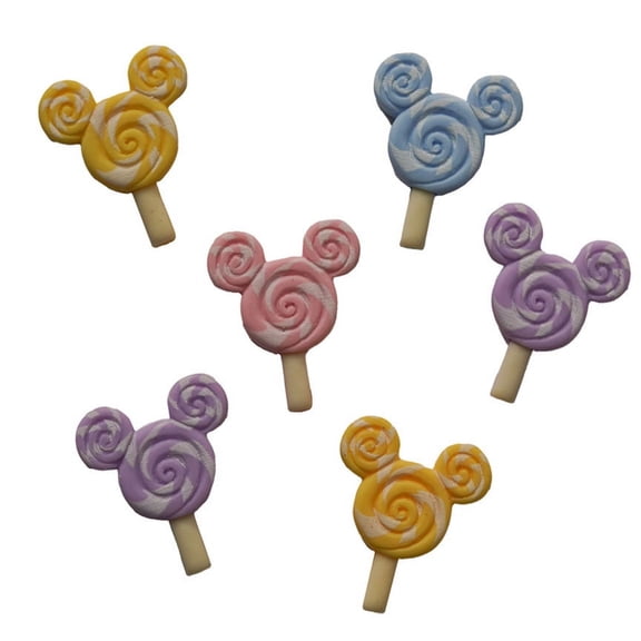 Lollipops Flat Backz Buttons Galore Sewing & Craft Buttons - Set of 3 Packs