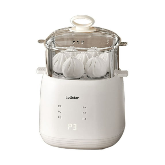 Lollstar Electric egg cookers, Mini Egg Cooker for Steamed, Hard Boiled, Soft Boiled Eggs and Onsen Tamago - Electric Egg Boiler for Home Kitchen, Dorm Use