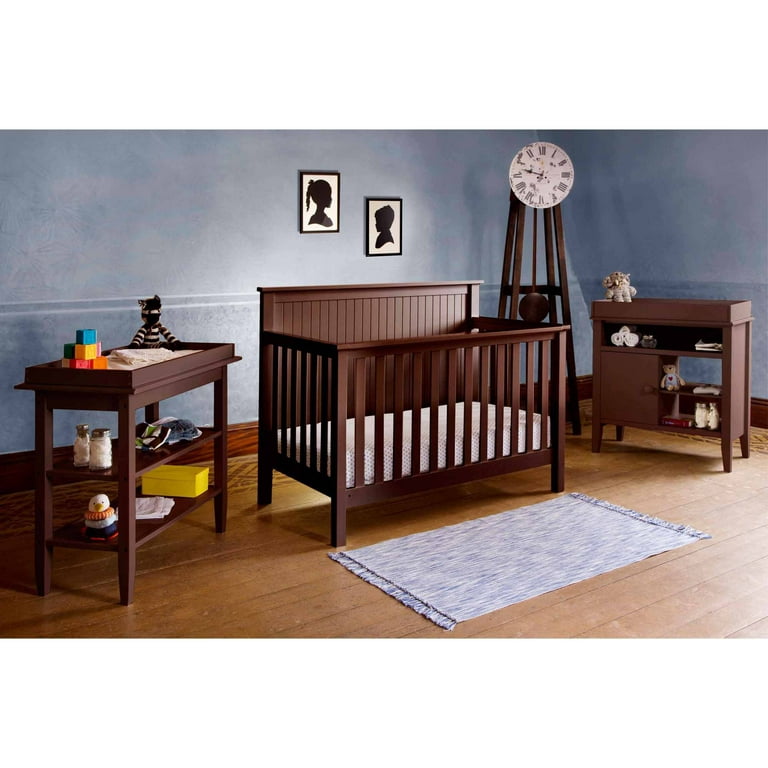 Lolly Me Americana 4 in 1 Convertible Crib Espresso Walmart