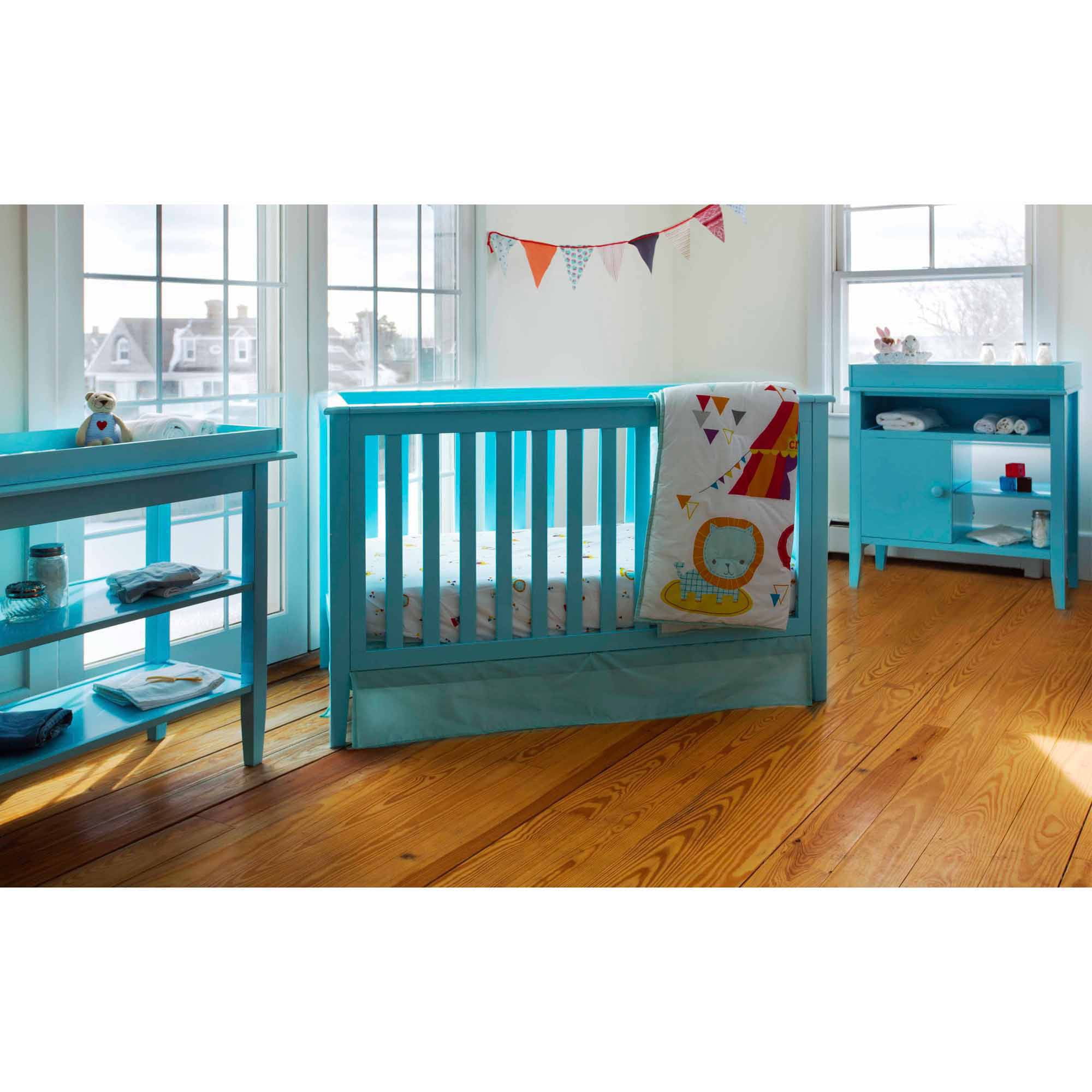 Lolly & Me Color Me 3in1 Convertible Crib Tiffany Blue
