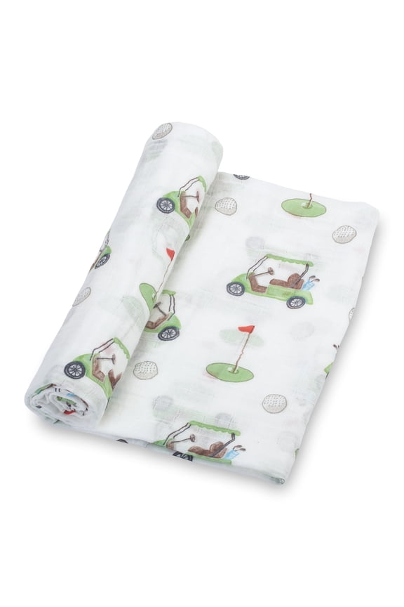 Baby Muslin Swaddle Blanket - 100% Mulsin Cotton - Golf - 47"x47" - 1 Pack