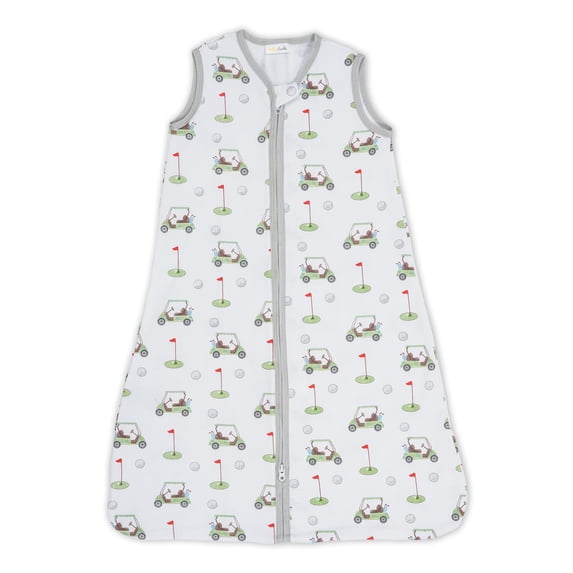 LollyBanks 0.5 TOG Cotton Baby Sleep Sack, 2-Way Zipper, Wearable Blanket, Golf Print