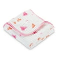 thumbnail image 1 of LollyBanks Heart Print Baby Muslin Quilt - 6-Layer 100% Muslin Cotton, Unisex for Boys and Girls - 47"x47" - 1 Pack, 1 of 6