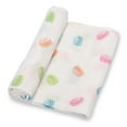 thumbnail image 1 of LollyBanks Macarons Swaddle Blanket 100% Muslin Cotton; 47 x 47 inches Soft Breathable Muslin Baby Swaddles, Unisex for Girls and Boys, Baby Care Essentials, Registry and Gift, 1 of 6