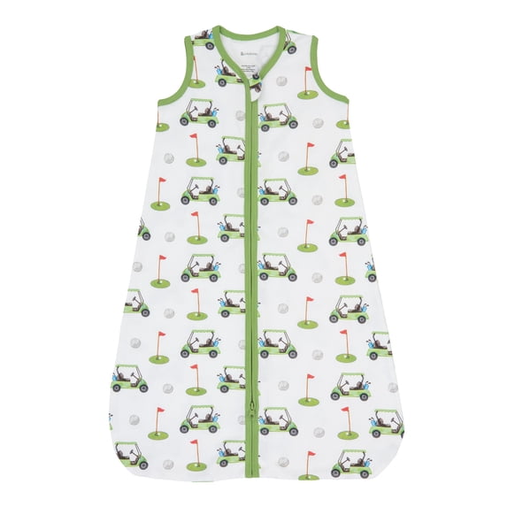 LollyBanks 0.5 TOG Cotton Toddler Sleep Sack, 2-Way Zipper, Wearable Blanket,New Golf Print