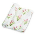 thumbnail image 1 of LollyBanks Tulip Harmony Baby Muslin Swaddle Blanket-47" x 47" -1 Pack, 1 of 8