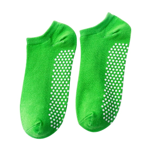 Lolmot 100%Cotton Slipper Socks Woman Non Slip Yoga Socks with Grips Lightweight Comfortable Breathable Short Stockings