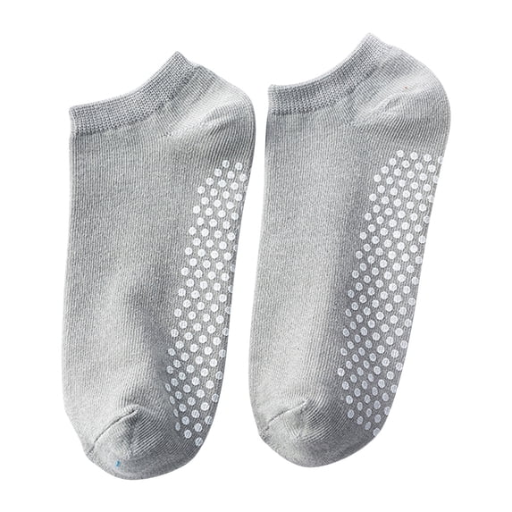 Lolmot 100%Cotton Slipper Socks Woman Non Slip Yoga Socks with Grips Lightweight Comfortable Breathable Short Stockings