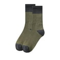 thumbnail image 1 of Lolmot 100%Cotton Socks for Women Retro Color Block Sweat-Wicking Ribbed Knitted Crew Socks Soft Casual Dress Mid Calf Sock, 1 of 5
