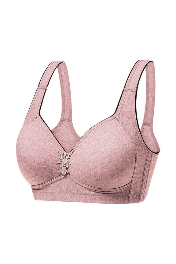 Lolmot All-Day Wireless Push Up Bras for Women Everyday Cotton Bra | Full Coverage Bra with No Underwire | Extra Foam Padding for Added Shape