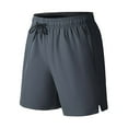 thumbnail image 1 of Lolmot Athletic Shorts for Men Solid Elastic Waist Fitness Quick-Drying Pants Swim Trunks Beach Shorts with Pockets, 1 of 5