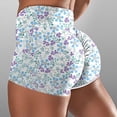 thumbnail image 1 of Lolmot Athletic Shorts for Women Tie-Dye Print Ruched Booty Twerking Butt Lifting High Waisted Soft Workout Running Pants Novelty Yoga Leggings, 1 of 5
