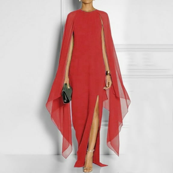 Lolmot Bodycon Dresses for Women Sexy Mesh Sleeveless Slim Solid Color High Slit Dress Party Dresses Formal Dresses