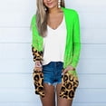 thumbnail image 1 of Lolmot Cardigan For Women Lightweight Open Front Long Sleeve Blouses Leopard Print Winter Fall Sweater Loose Casual Knit Outerwear with Pocket, 1 of 1
