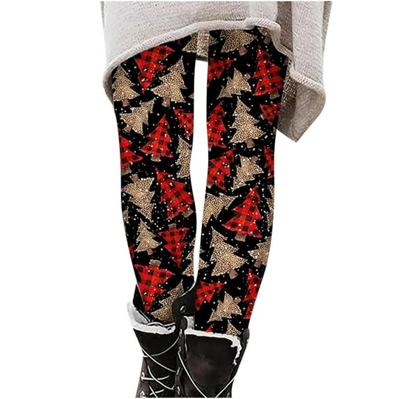 Up to 65 off!Lolmot Christmas Leggings for Women Funny Christmas Tree Deer Snowflake Print Ankle-Length Tights to Wear with Ugly Christmas Sweater Xmas Holiday Leggings Workout Yoga Pants