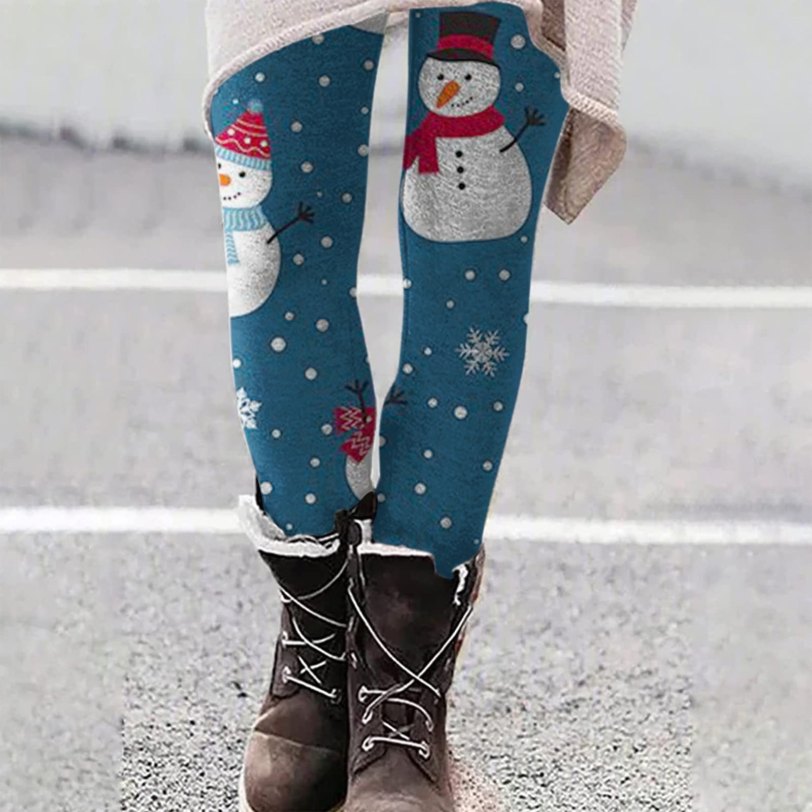 Plus size snowman clearance leggings