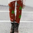 thumbnail image 1 of Lolmot Christmas Leggings for Women Plus Size High Waist Workout Pants Snowman Snowflake Santa Claus Print Ultra Soft Brushed Ankle Length Leggings Tights, 1 of 4